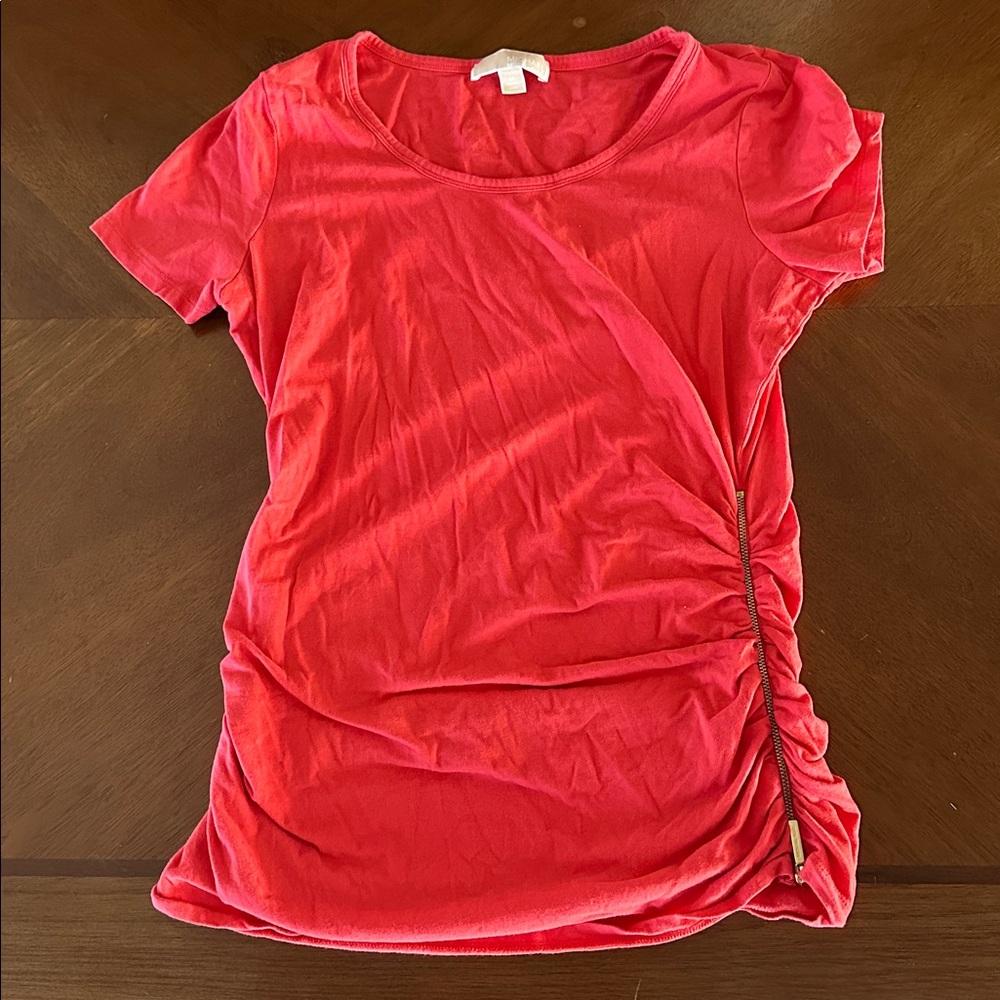 Michael Kors Coral Short Sleeve Top